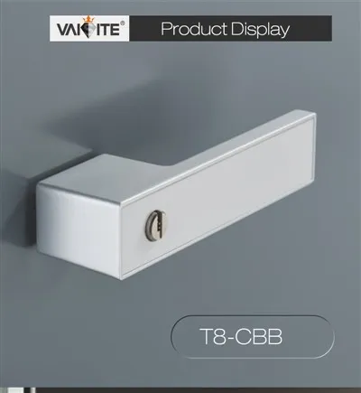 Minimalistička okrugla crna ručka za vrata